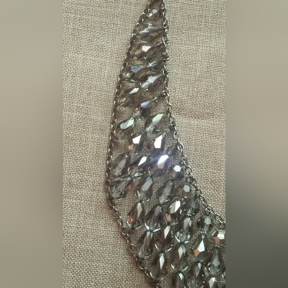 Swarovski Swan  "Mustang" Smokey Crystals Multi Strand Statement Vtg Necklace - Picture 10 of 14